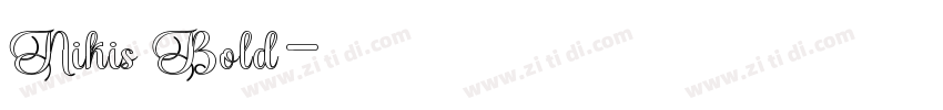 Nikis Bold字体转换